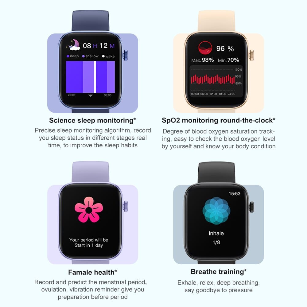 Smartwatch - Heart Monitoring, Sleep & Activity