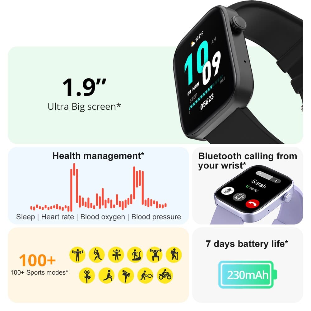 Smartwatch - Heart Monitoring, Sleep & Activity