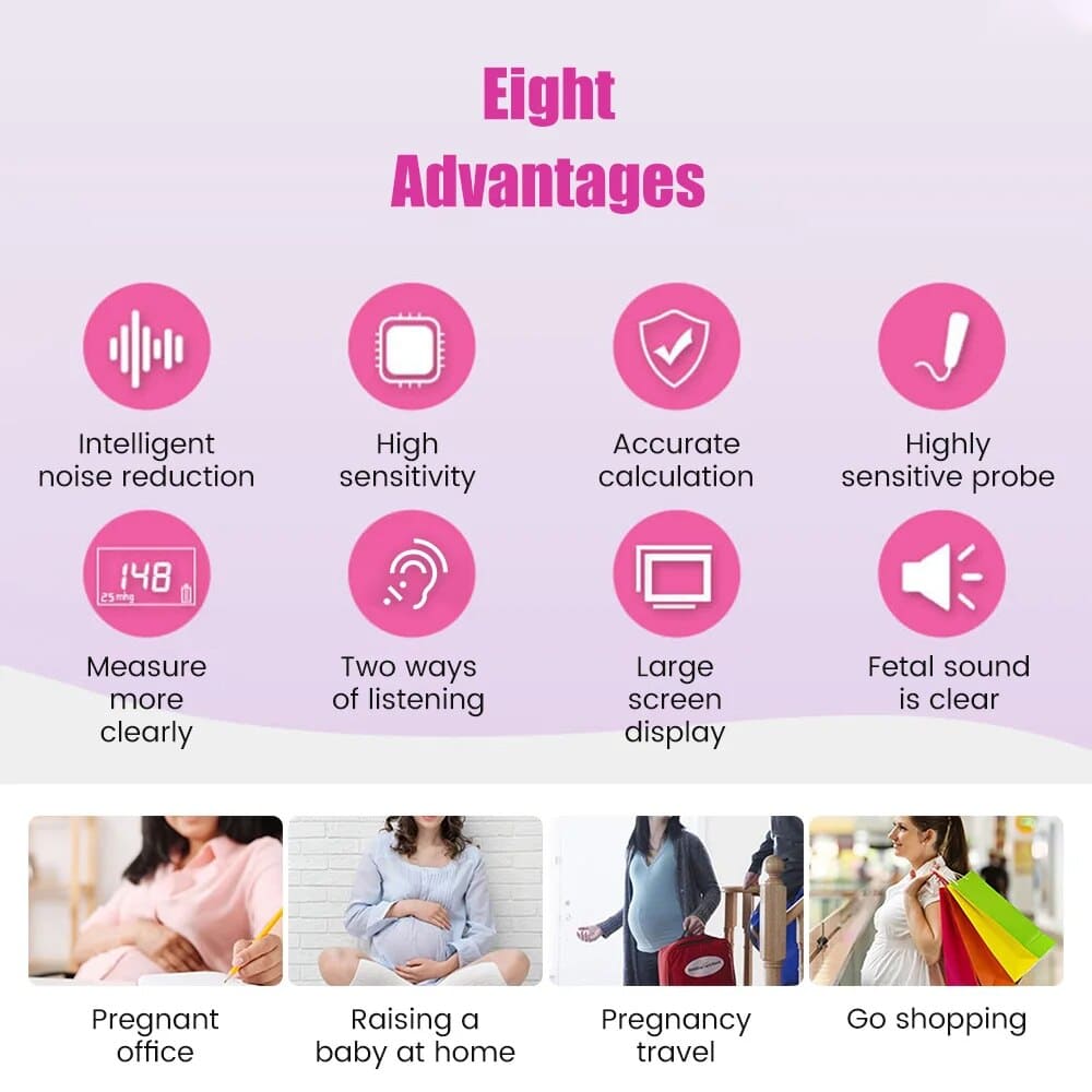 Fetal Doppler Baby Heartbeat Monitor