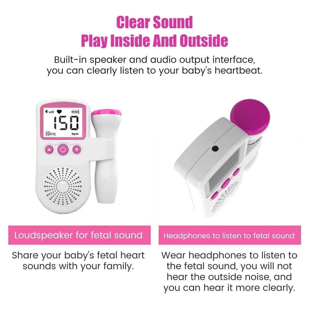 Fetal Doppler Baby Heartbeat Monitor